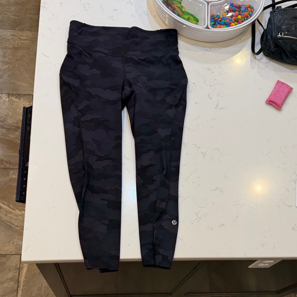 lululemon athletica Black Camo Leggings